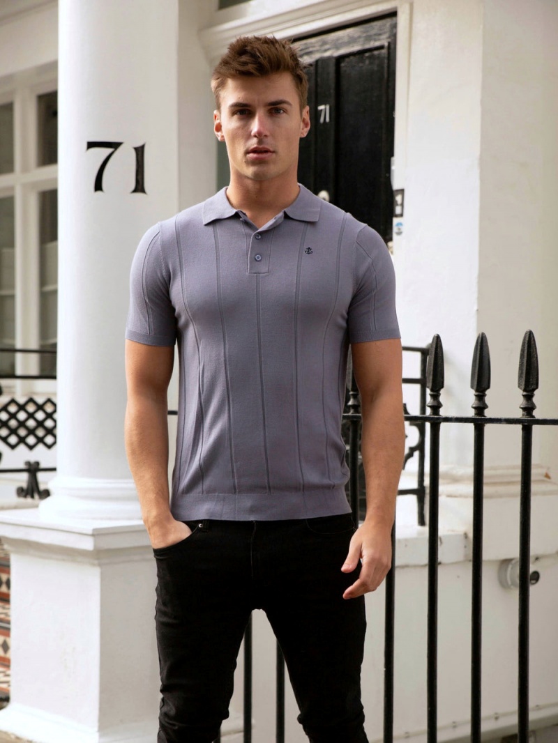 Blakely Finsbury Polo Shirt Lilac | 879-YBRPXZ