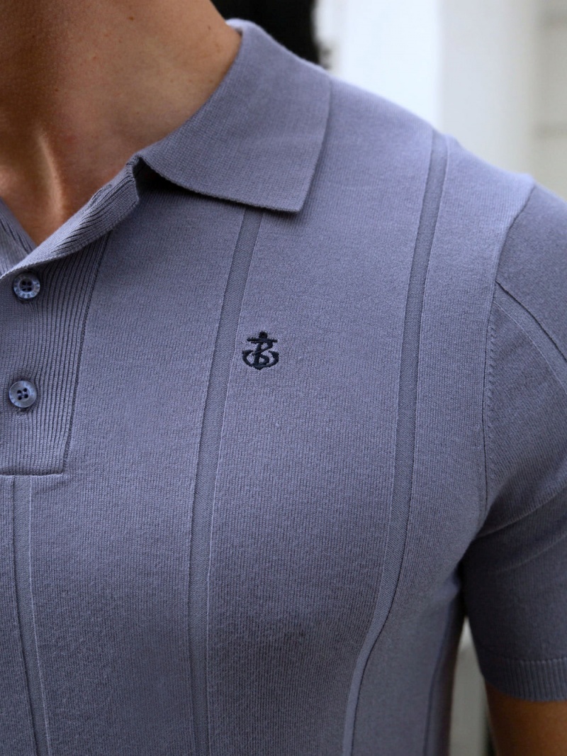 Blakely Finsbury Polo Shirt Lilac | 879-YBRPXZ