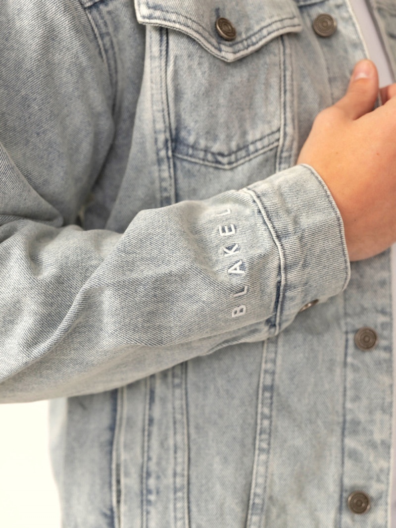 Blakely Greenwich Denim Jacket Blue | 973-JEAXGS