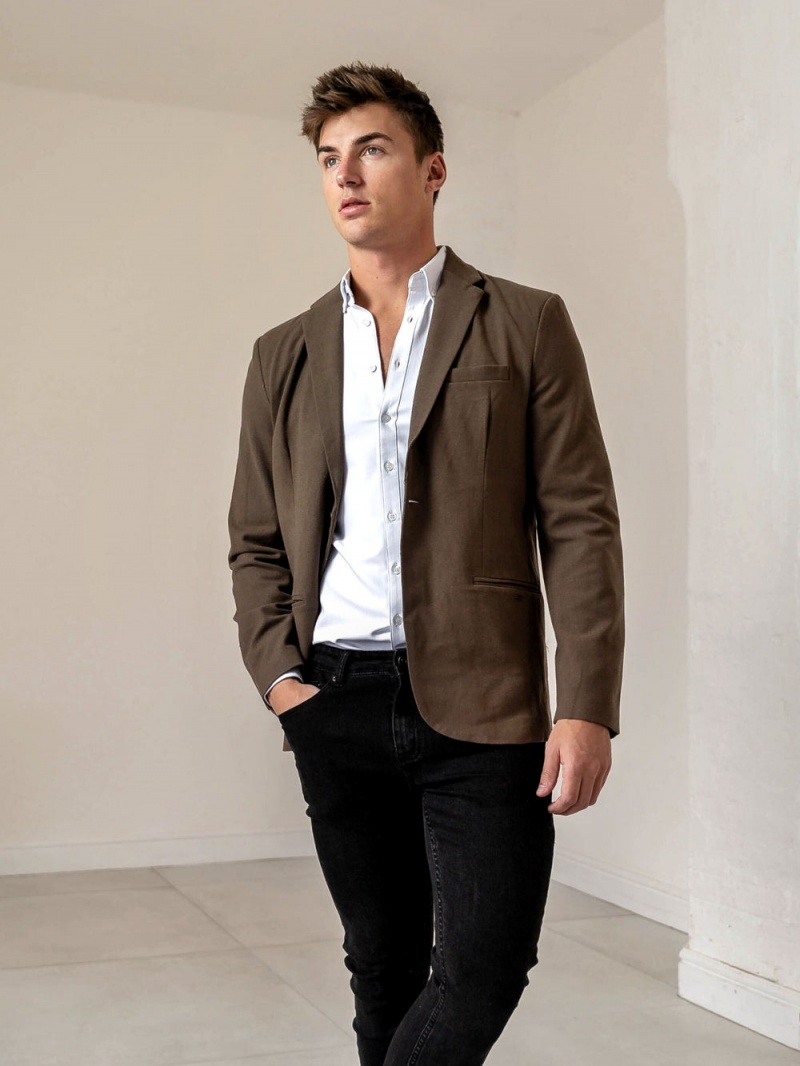 Blakely Haywood Blazer Brown | 267-YEZIFB