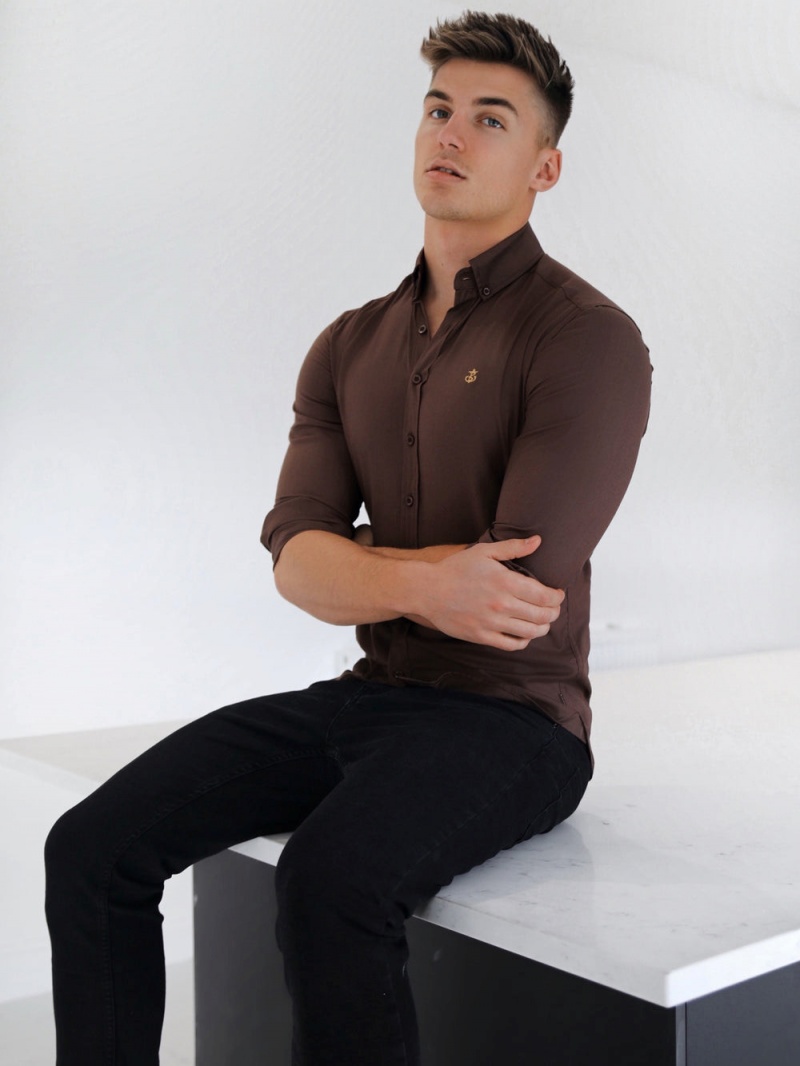 Blakely Holbrook Fitted Stretch Shirt | 769-NDTJOA