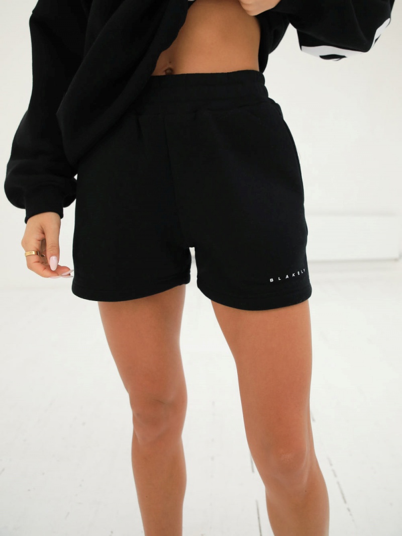 Blakely Isabel Jogger Shorts Black | 450-DMNWZG