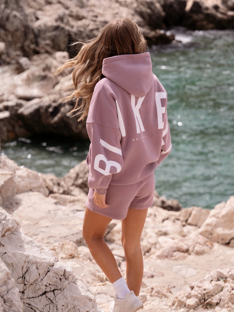 Blakely Isabel Oversized Hoodie Dusty Pink | 760-FOJSXN