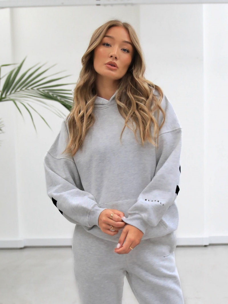 Blakely Isabel Oversized Hoodie Grey | 049-KIBZDJ