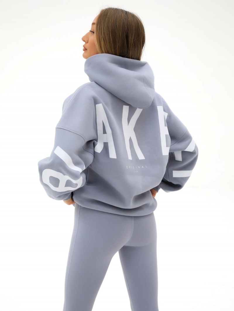 Blakely Isabel Oversized Hoodie Pale Lilac | 702-UDFLZW