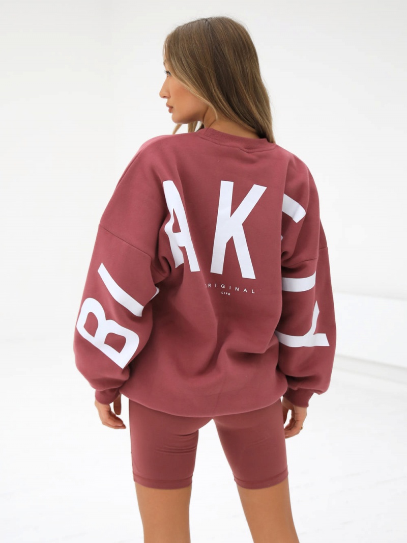 Blakely Isabel Oversized Jumper Berry | 678-JARDFB