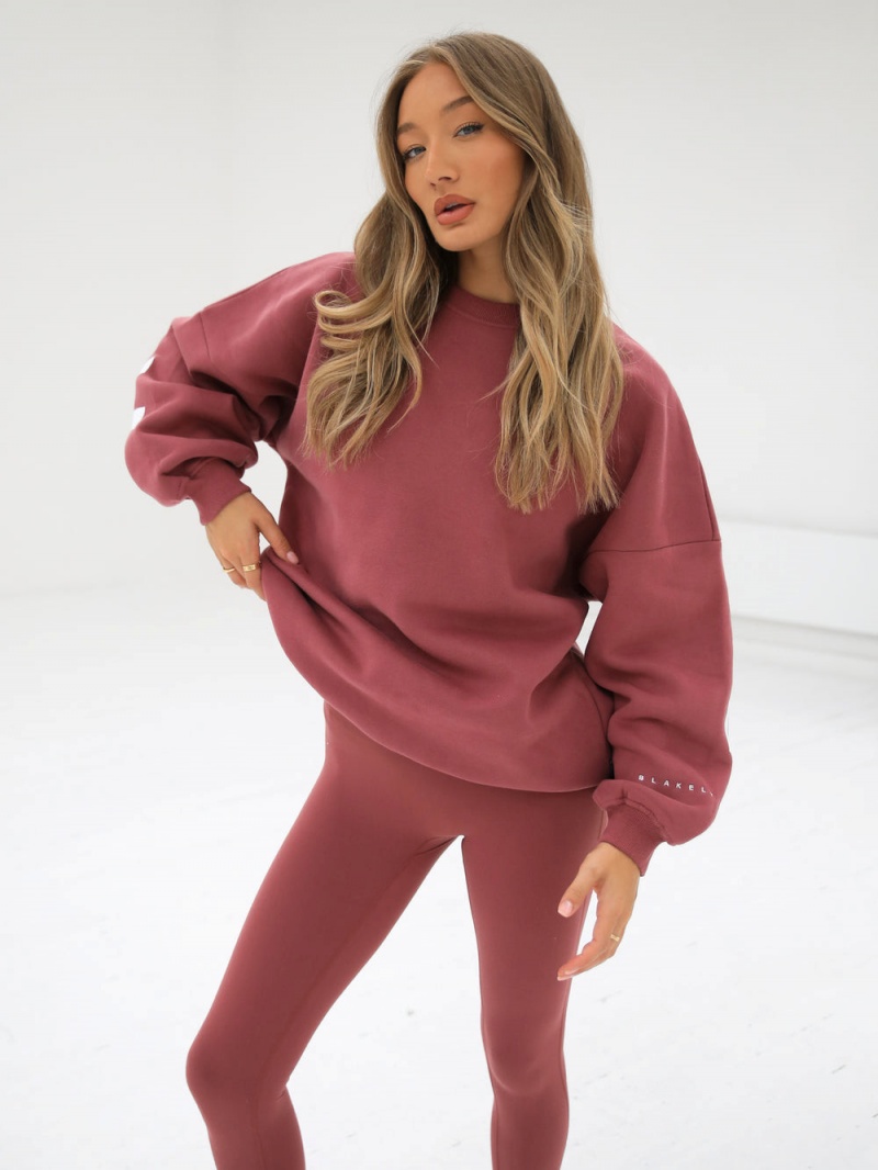 Blakely Isabel Oversized Jumper Berry | 678-JARDFB