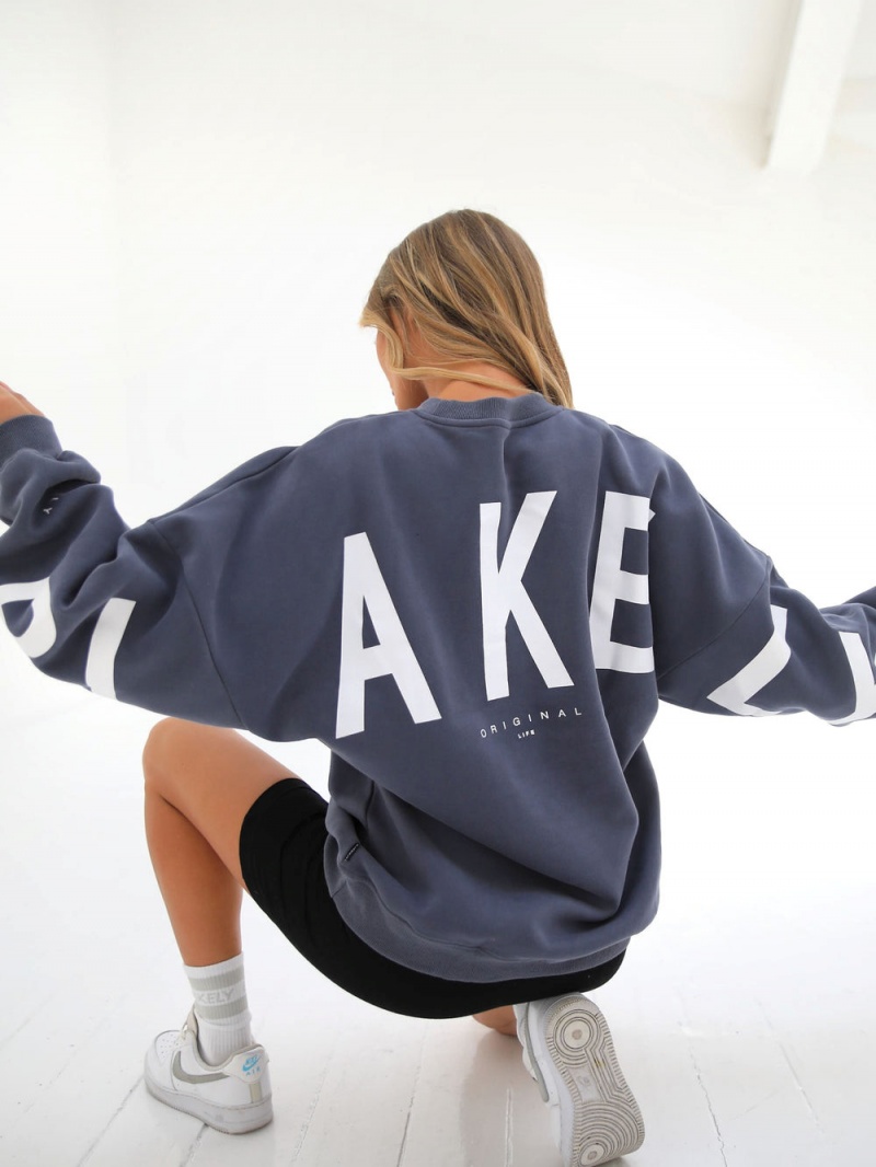 Blakely Isabel Oversized Jumper Blue | 071-GNLCSR