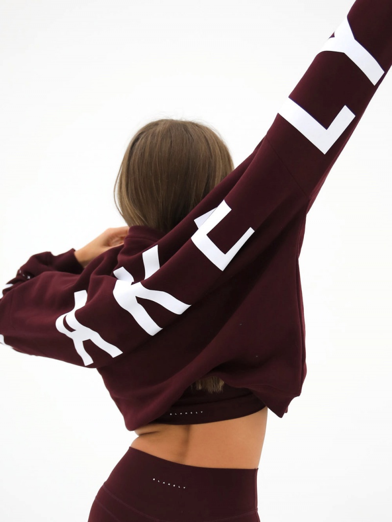 Blakely Isabel Oversized Jumper Burgundy | 640-MWXORK