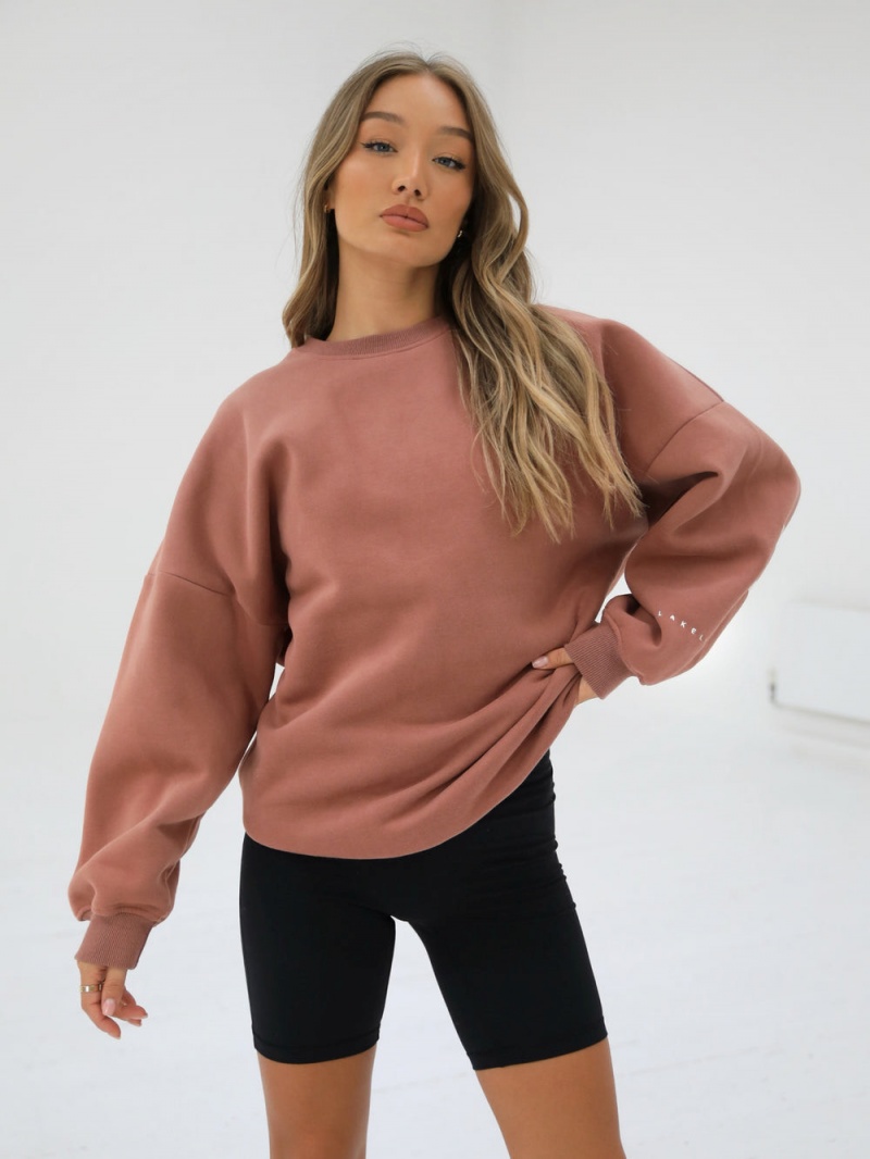 Blakely Isabel Oversized Jumper Burnt Orange | 081-EYPOML