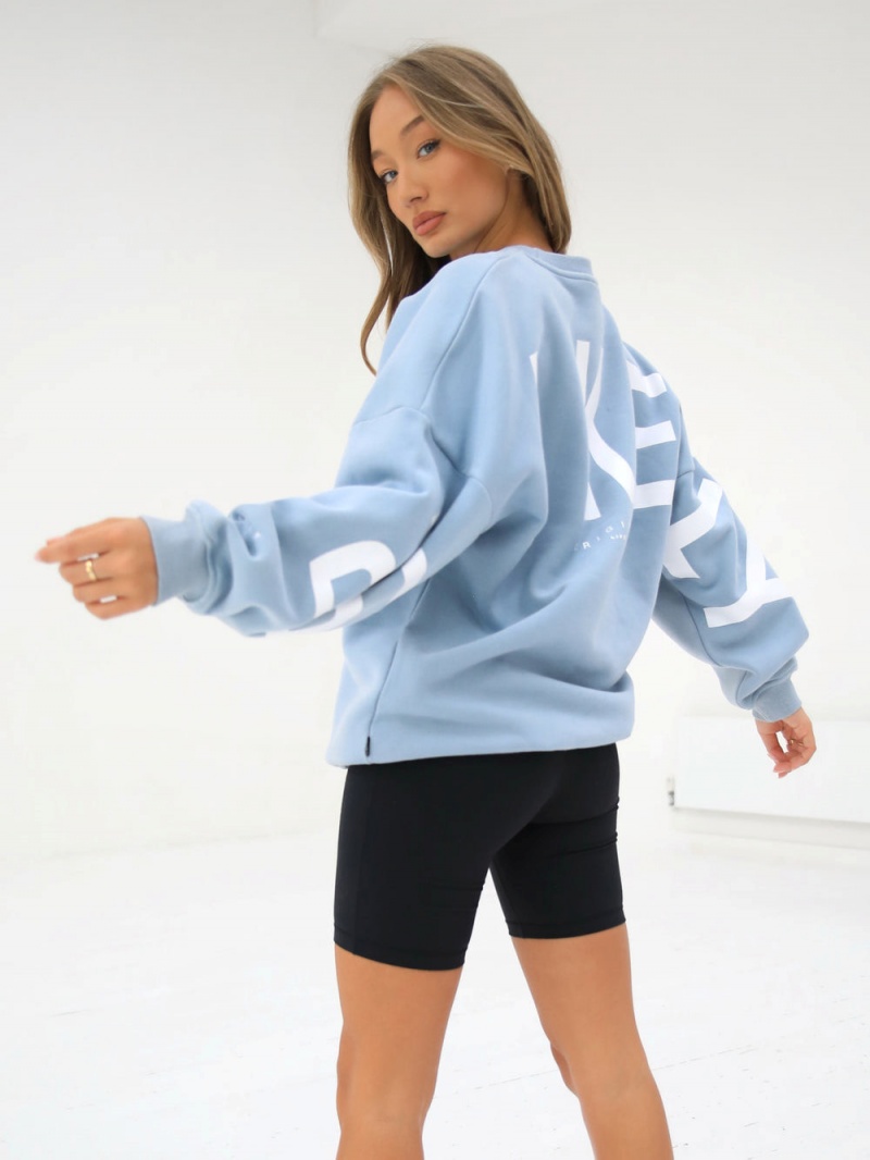 Blakely Isabel Oversized Jumper Ice Blue | 853-MWBUQK