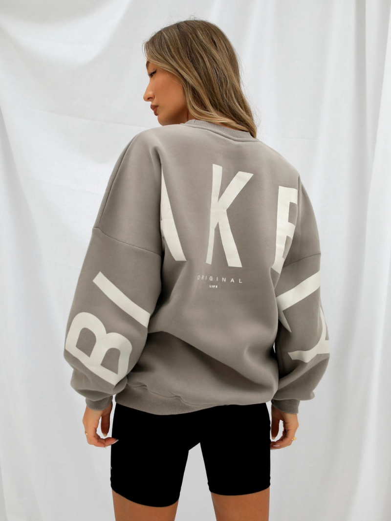 Blakely Isabel Oversized Jumper Neutral Grey | 675-RWXLZF