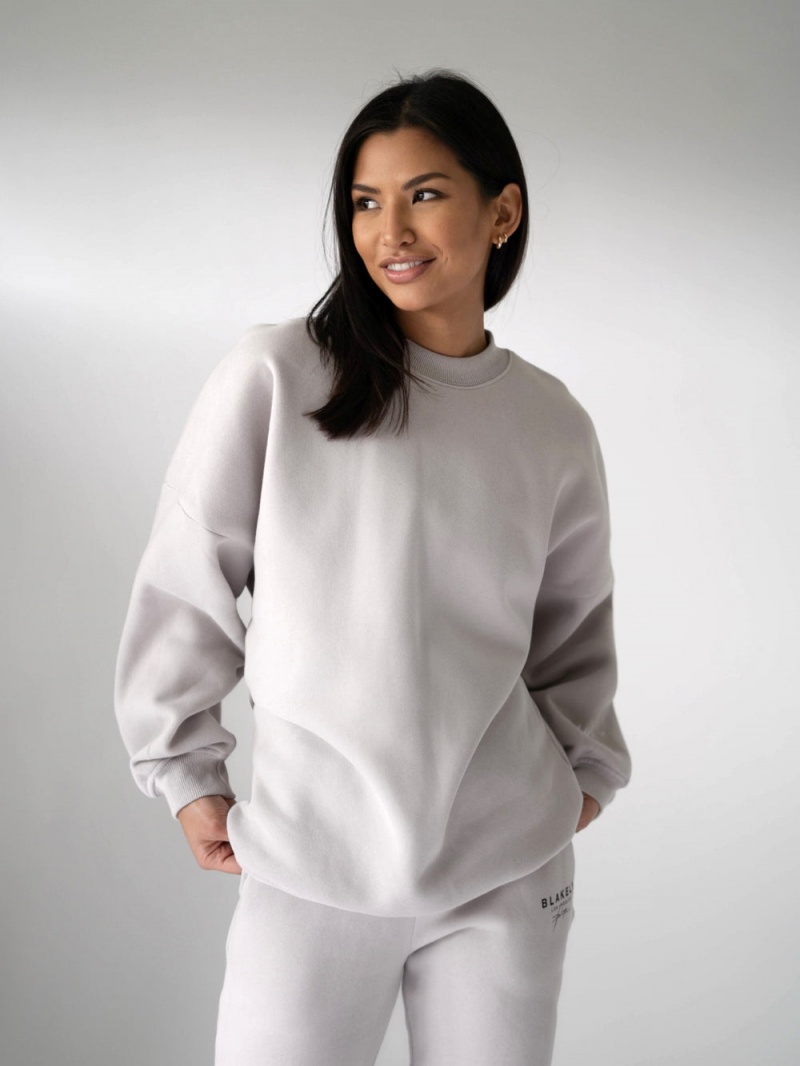 Blakely LAX Isabel Oversized Jumper Stone | 238-VYTAZW