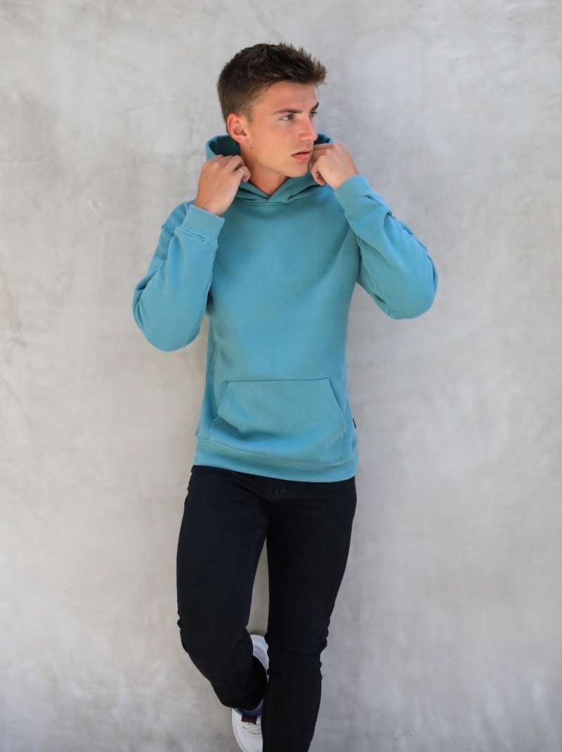 Blakely LAX Relaxed Hoodie Turquoise | 679-RJUGQD