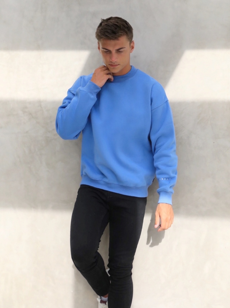 Blakely LAX Relaxed Jumper Blue | 456-PMOFKL