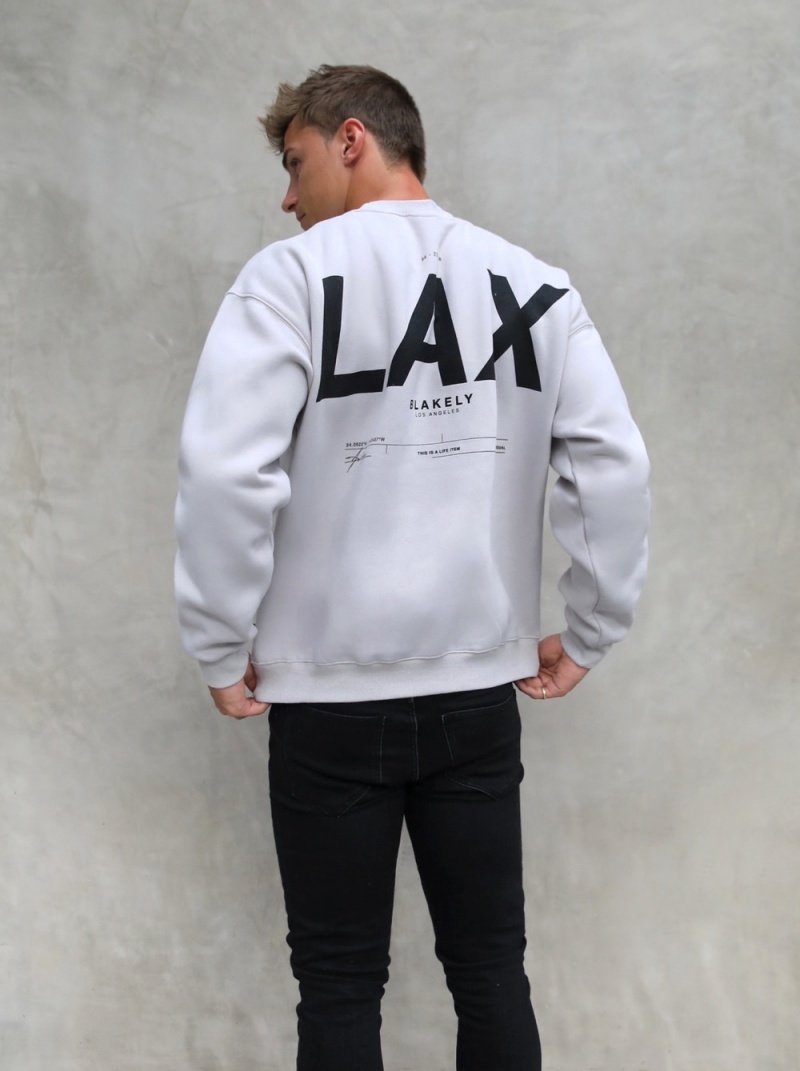 Blakely LAX Relaxed Jumper Stone | 024-RDPQBL