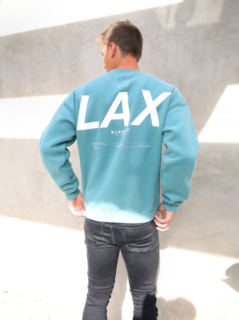 Blakely LAX Relaxed Jumper Turquoise | 192-OKAWVT