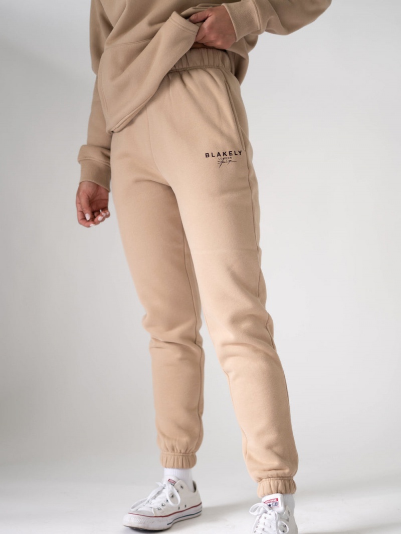 Blakely LDN Womens Sweatpants Tan | 690-BKHFCZ