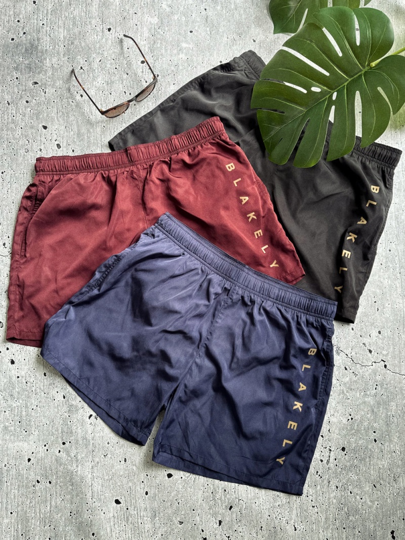 Blakely Lugano Swim Shorts Burgundy | 107-QFYVWZ