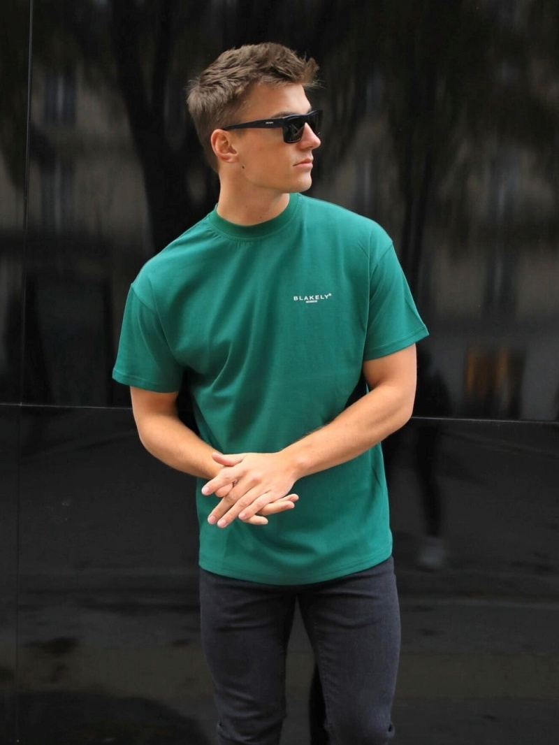 Blakely Members Relaxed T-Shirt Deep Green | 586-AHVJLG