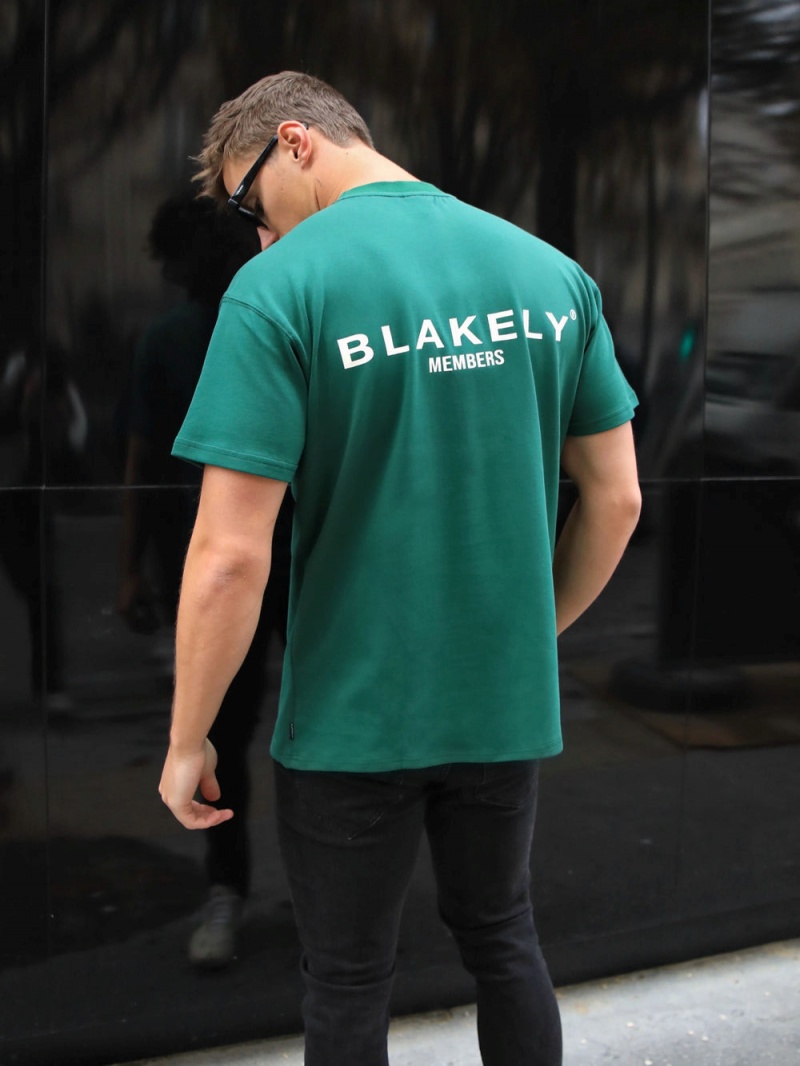 Blakely Members Relaxed T-Shirt Deep Green | 586-AHVJLG