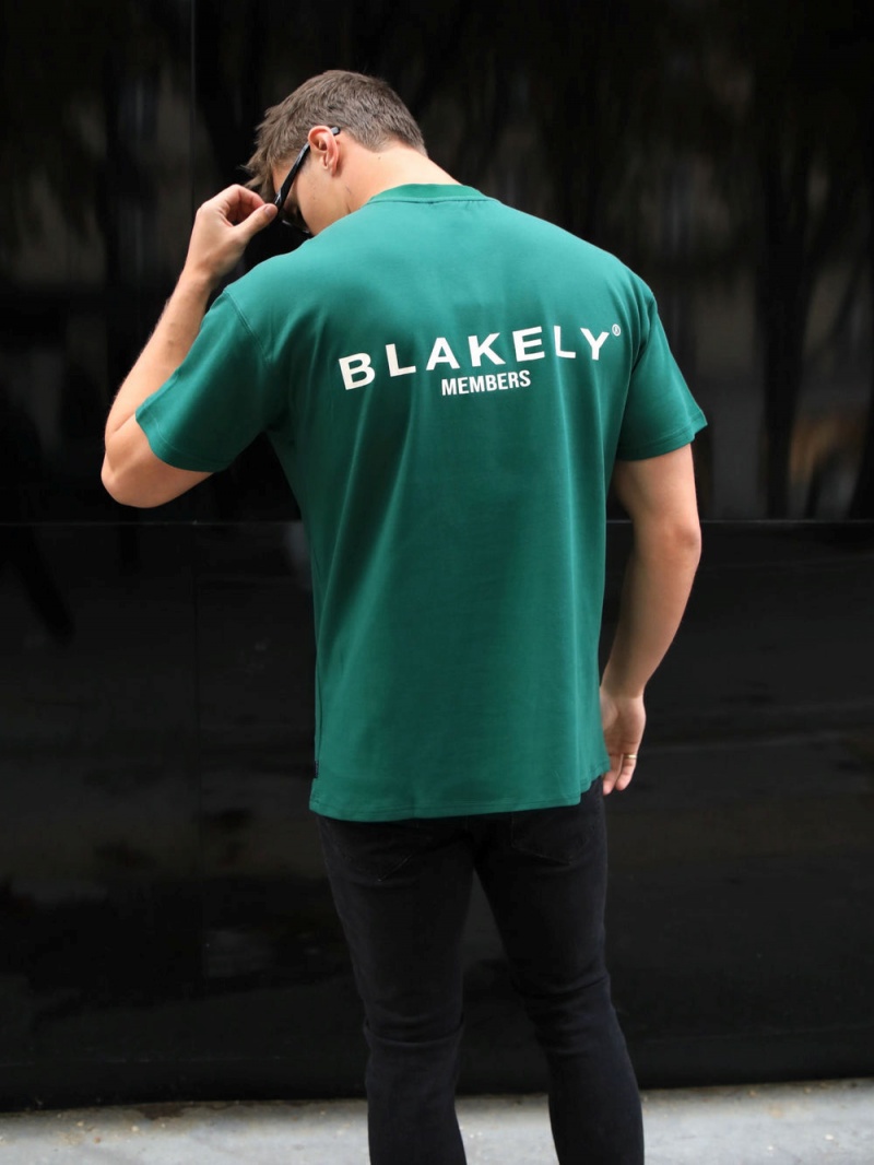 Blakely Members Relaxed T-Shirt Deep Green | 586-AHVJLG