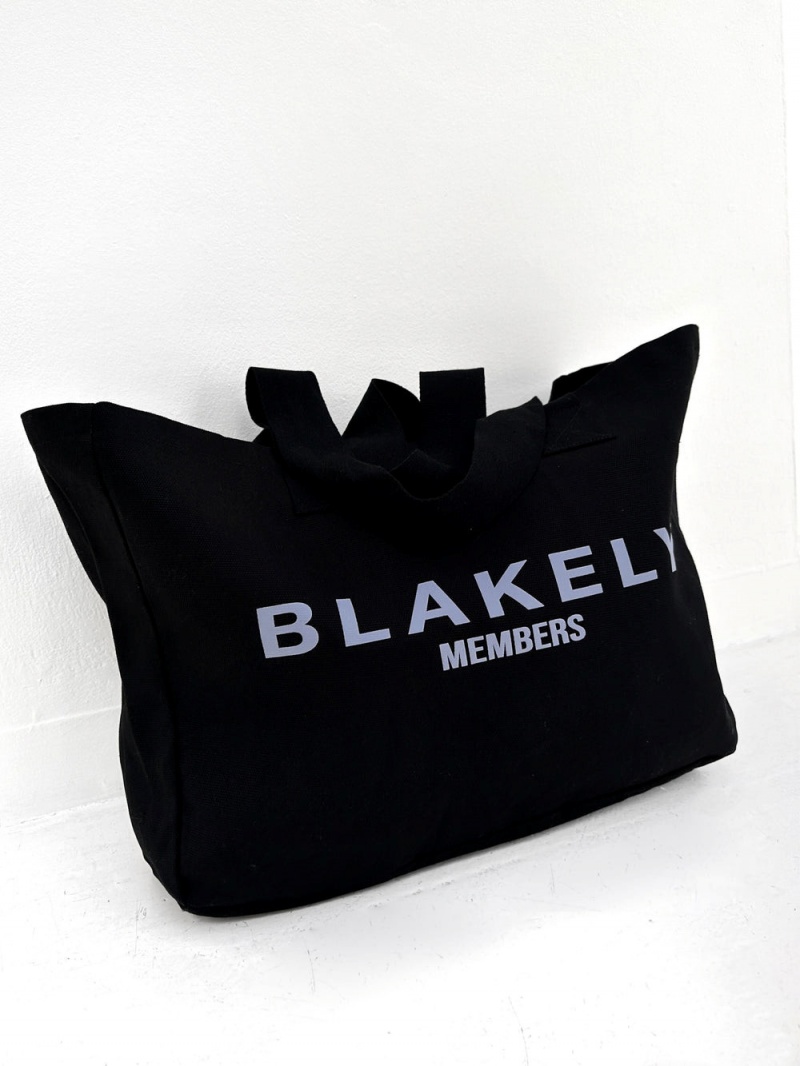 Blakely Members Tote Bag Black & Blue | 052-QKLBNV