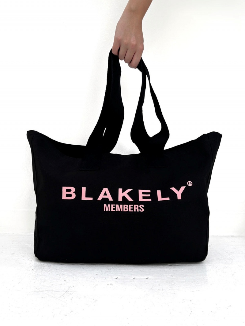 Blakely Members Tote Bag Black & Pink | 150-NHCRTA