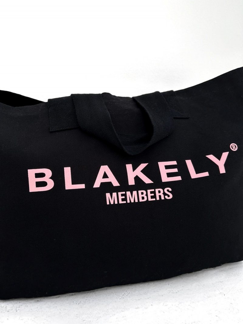 Blakely Members Tote Bag Black & Pink | 150-NHCRTA