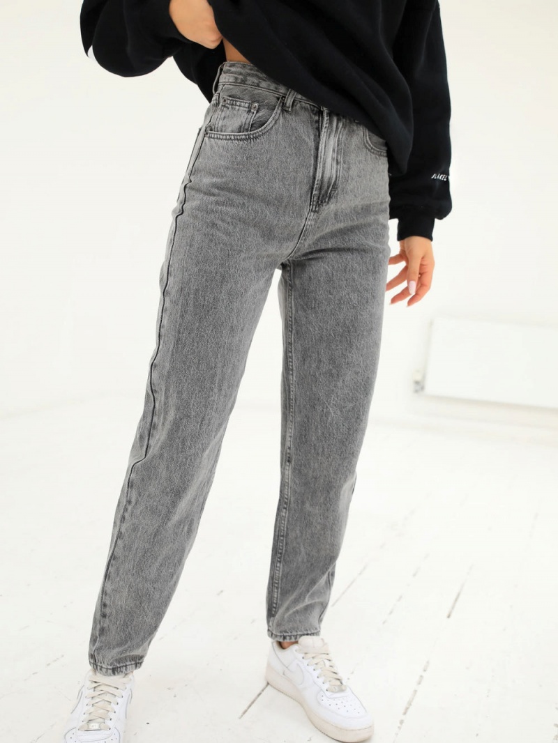 Blakely Mom Jeans Grey | 123-SPDJUZ