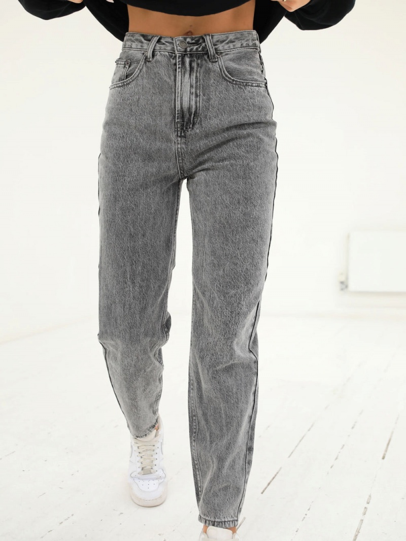 Blakely Mom Jeans Grey | 123-SPDJUZ