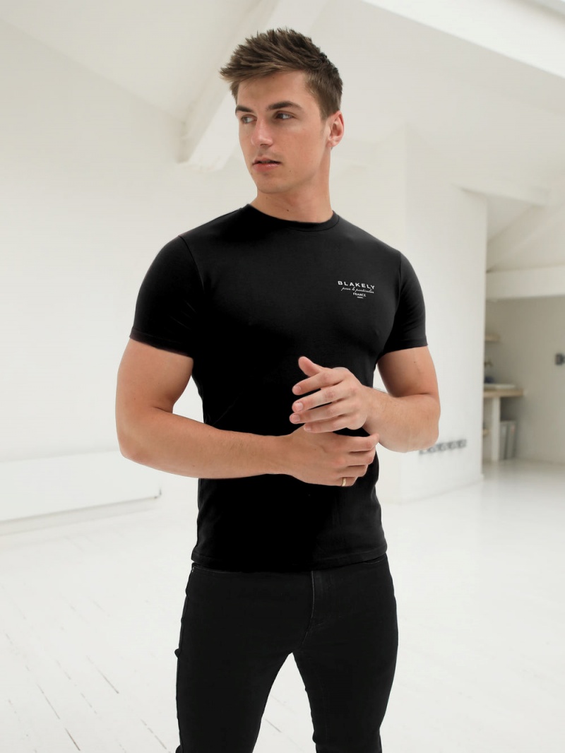 Blakely Monaco T-Shirt Black | 376-PDKQWV