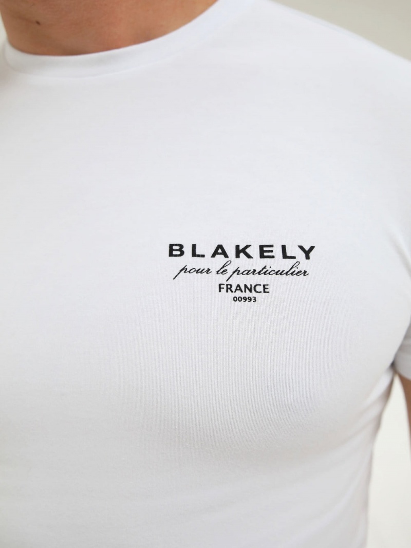 Blakely Monaco T-Shirt White/Black | 350-PAOFKD