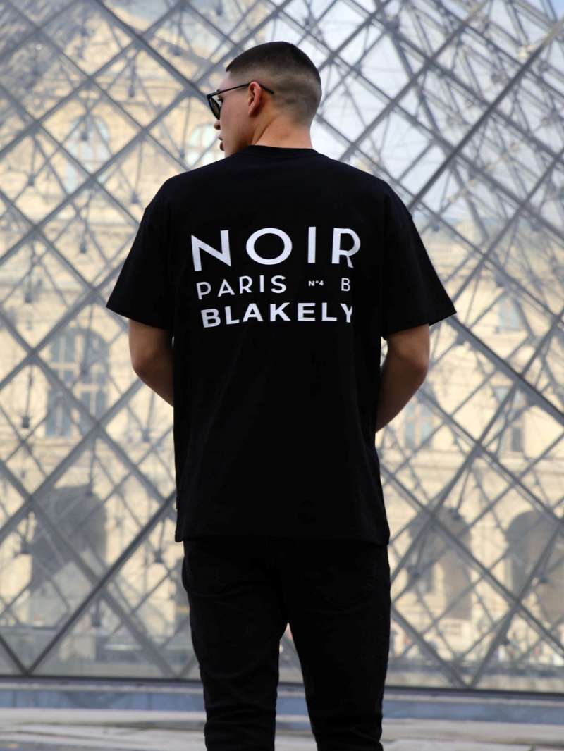 Blakely Noir Relaxed T-Shirt Black | 701-OHEZUW