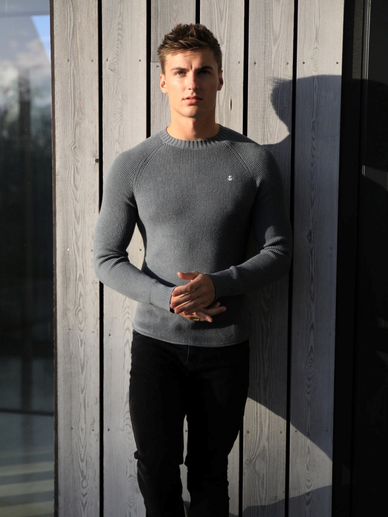 Blakely Olton Knit Jumper Graphite | 459-PYEGQT