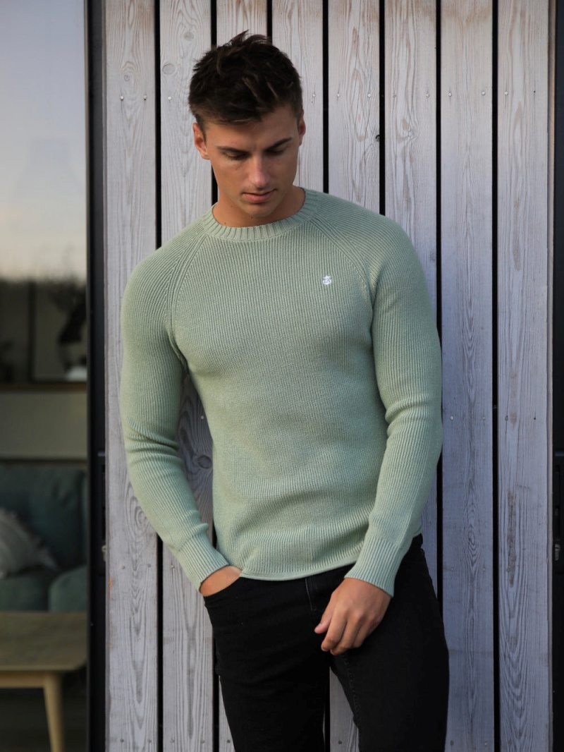 Blakely Olton Knit Jumper Sage Green | 490-CJKIVY