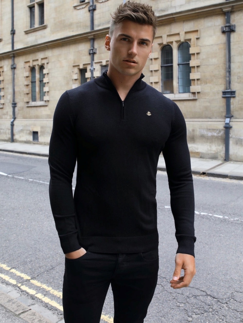 Blakely Oxbridge Jumper Black | 851-VXTYHN