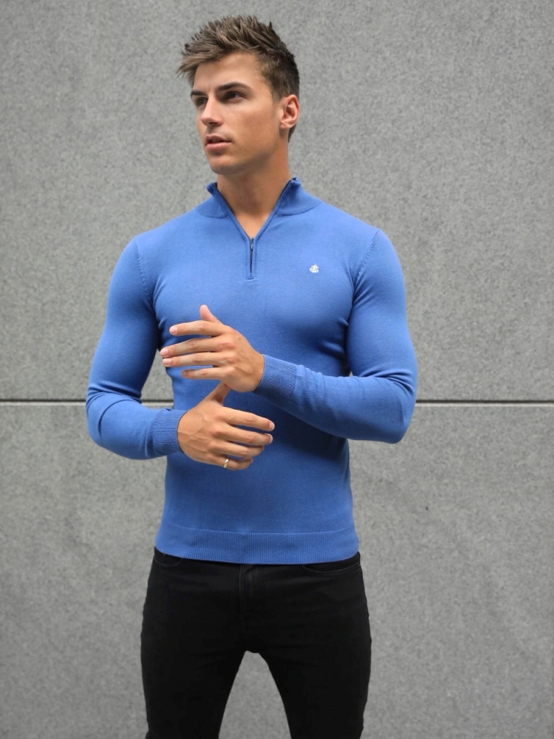 Blakely Oxbridge Jumper Blue | 084-YSAFQD