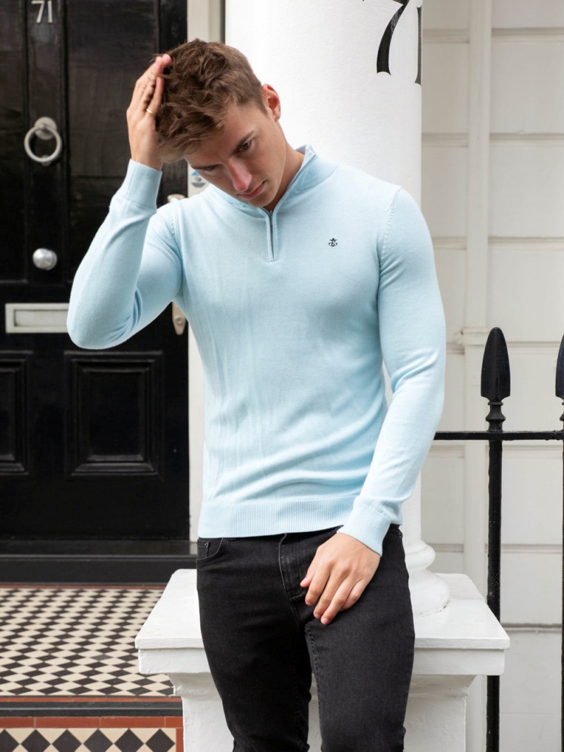 Blakely Oxbridge Jumper Light Blue | 098-KPLTMY