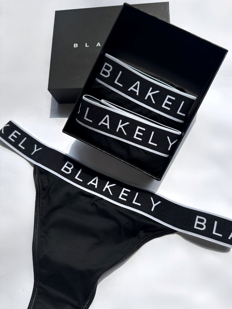 Blakely Phoebe Thong 3 Pack Black | 480-NYXHBL