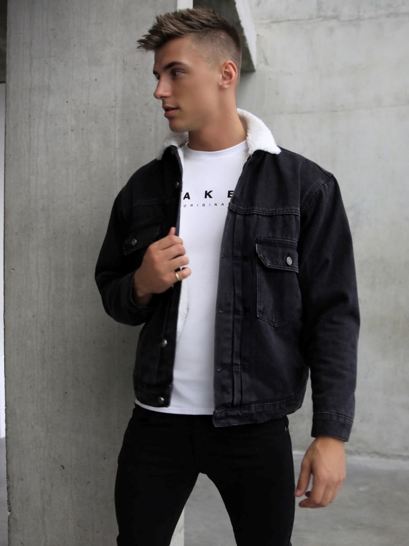 Blakely Raleigh Denim Jacket Black | 548-IRZWDX