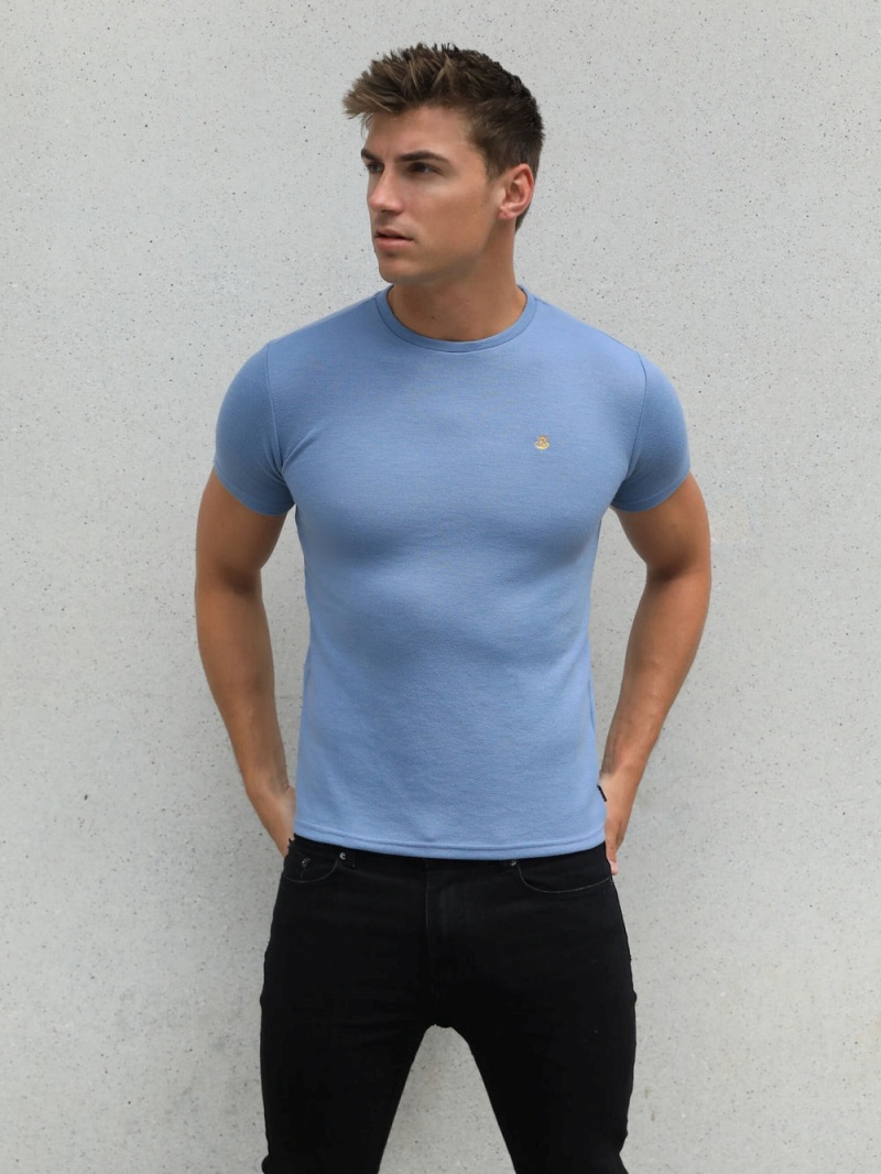 Blakely Recco T-Shirt Blue | 587-OLZBSX