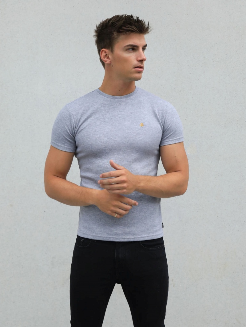 Blakely Recco T-Shirt Marl Grey | 612-ZLOUYH