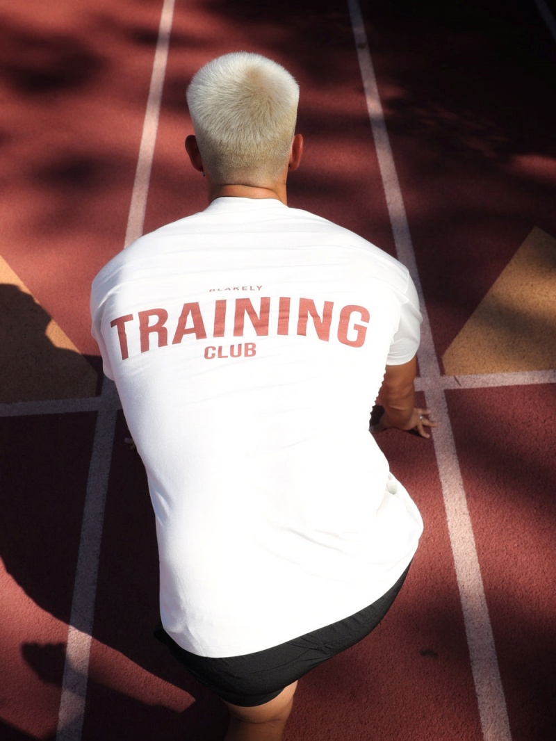 Blakely Relaxed Training T-Shirt White | 524-YJUBSC