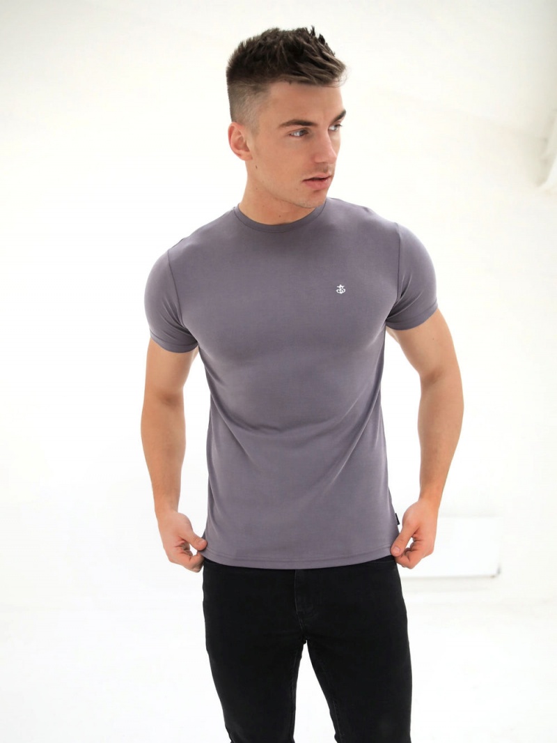 Blakely Rowan Brushed Soft T-Shirt Dusty Purple | 804-EPAMBG