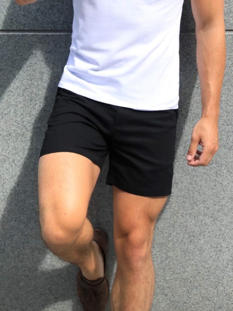 Blakely Sanremo Chino Shorts Black | 745-LHTZUR