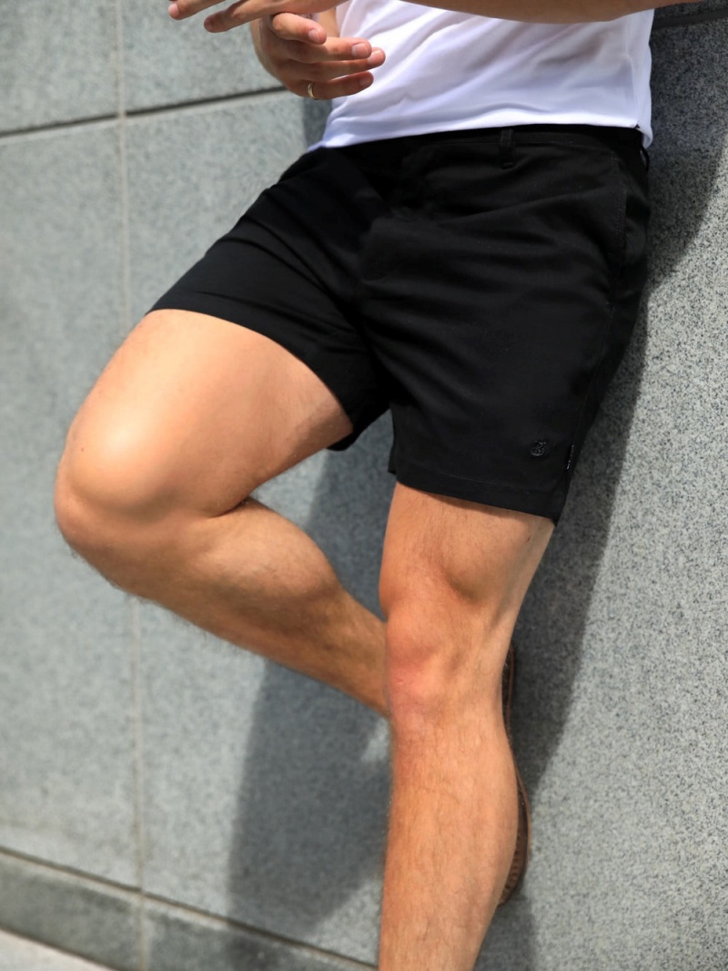 Blakely Sanremo Chino Shorts Black | 745-LHTZUR