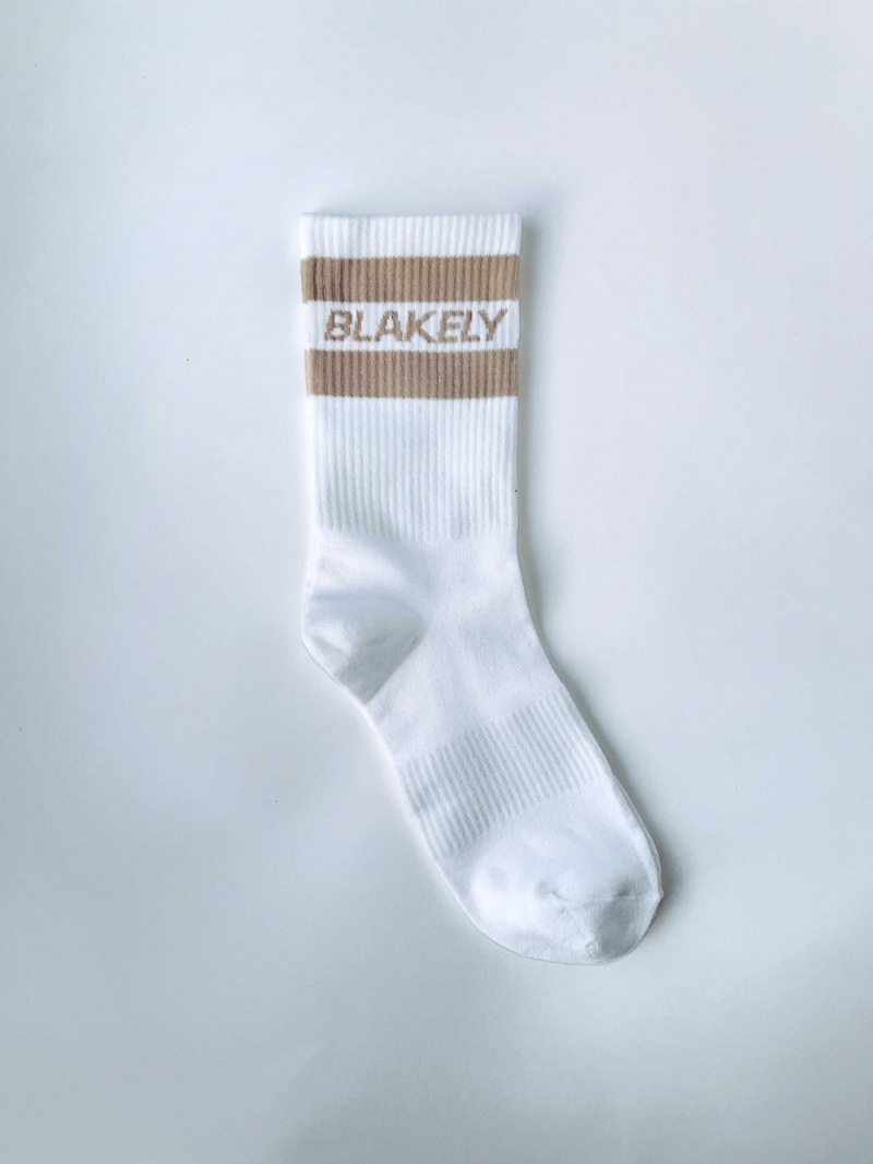 Blakely Signature Socks 3 Pack Tan | 693-PMRAKU