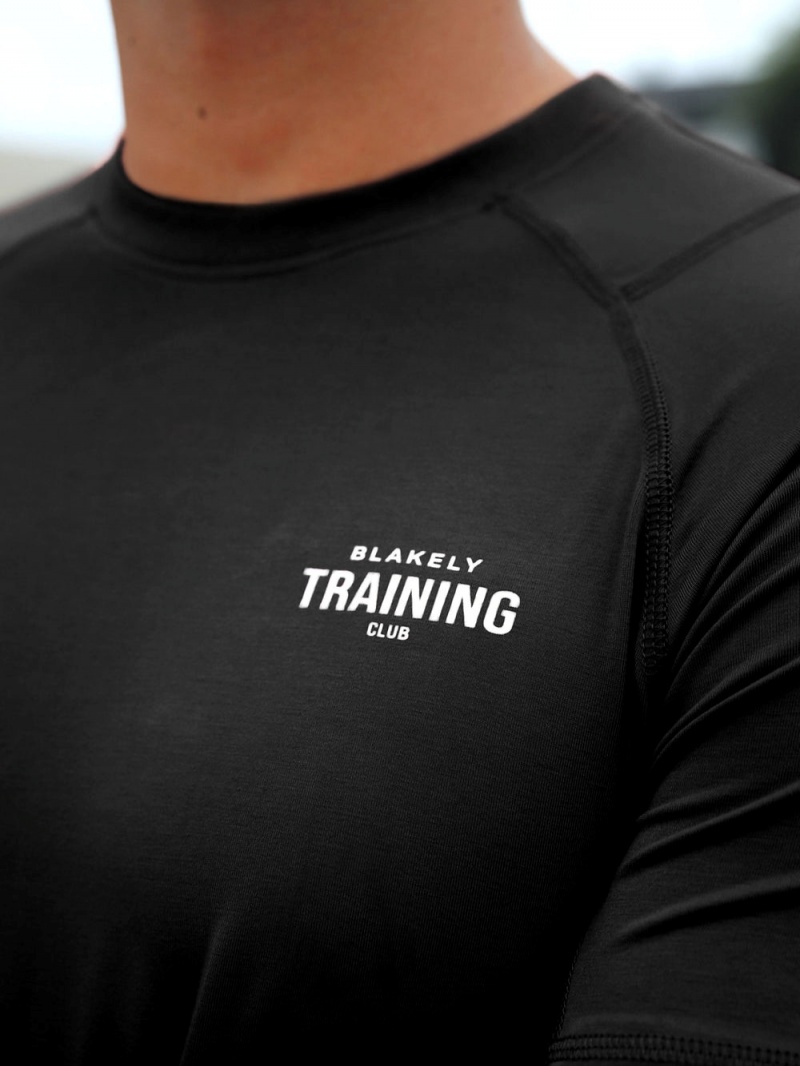 Blakely Slim Training T-Shirt Black | 073-KZDVAC