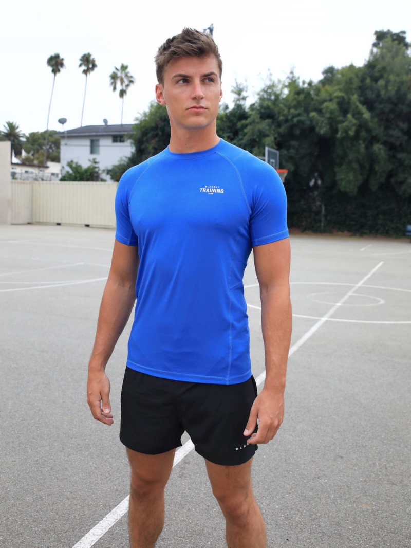 Blakely Slim Training T-Shirt Primary Blue | 093-READHF